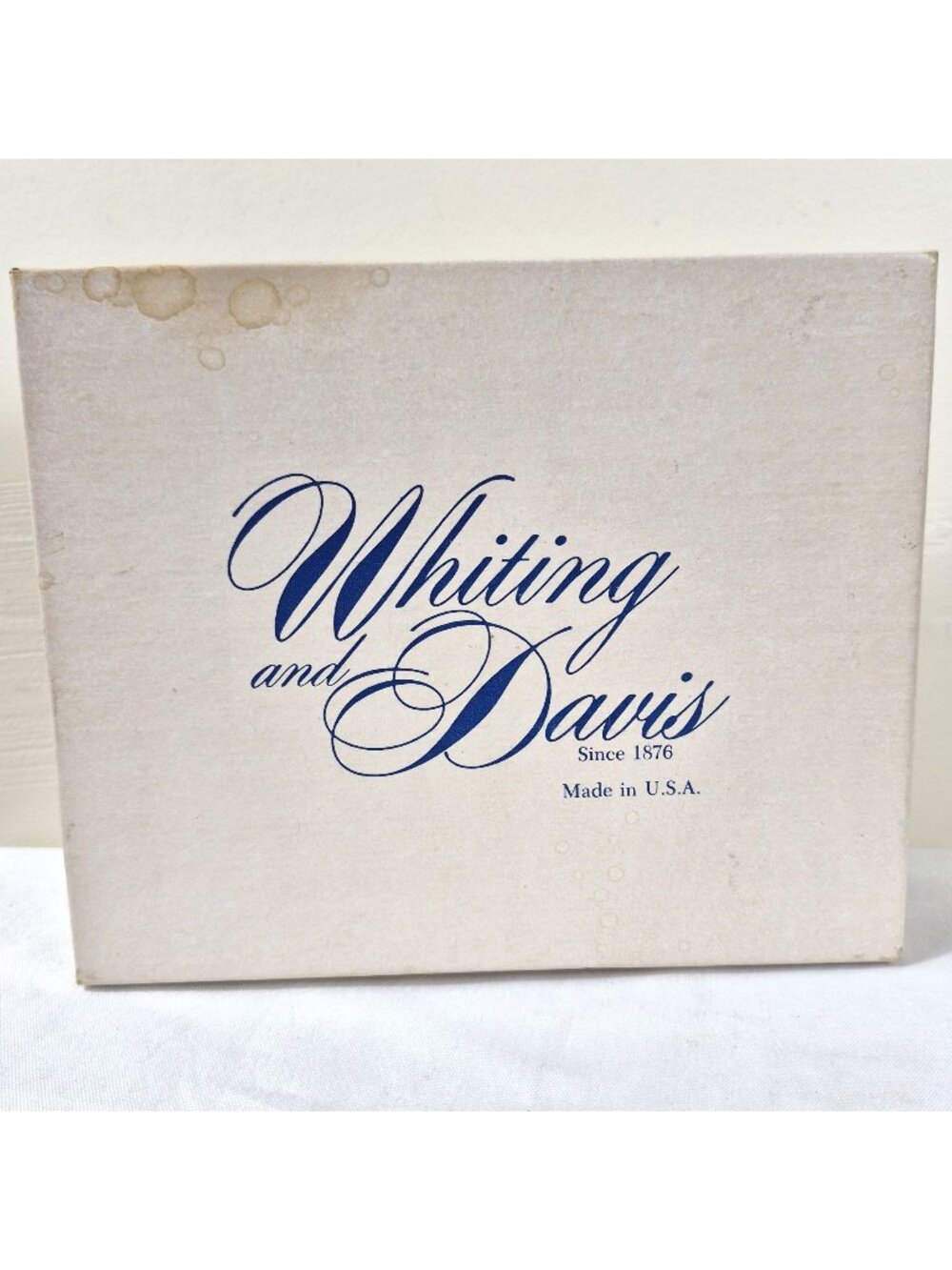 Vintage Whiting & Davis Frame Bag #6501 Silver Empty Box Original Box Only